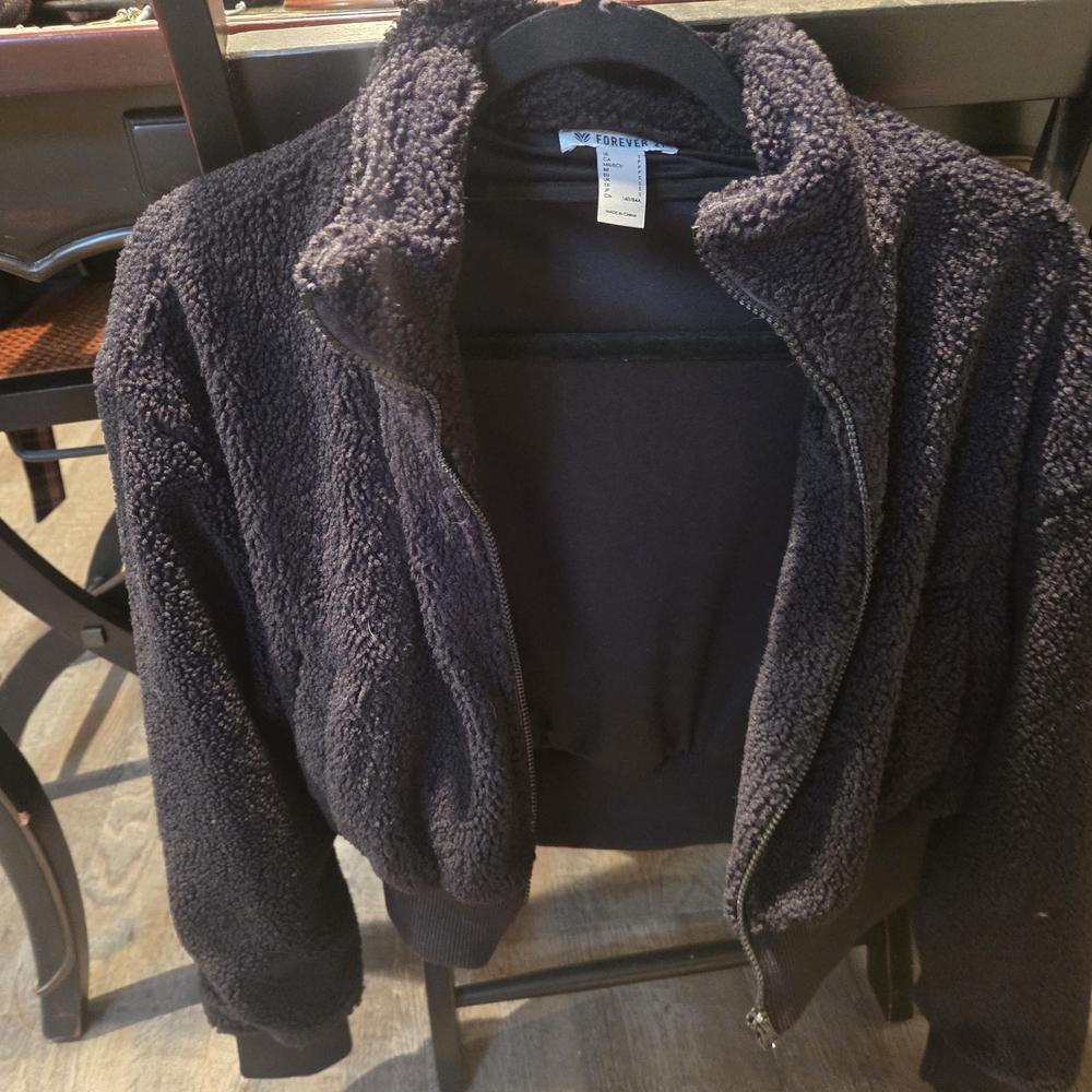 Forever 21 Black Cropped Jacket